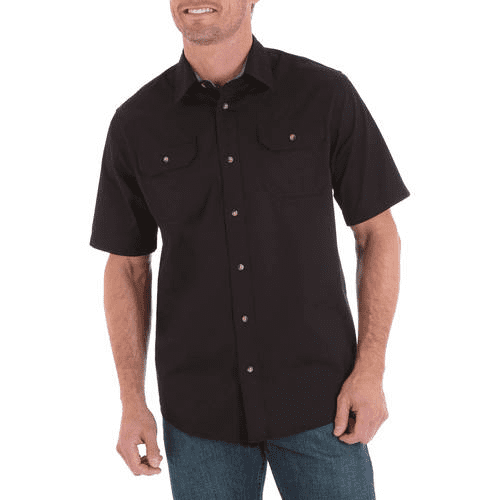 Big Men's Short Sleeve Shirt with Pencil Pocket - Walmart.com