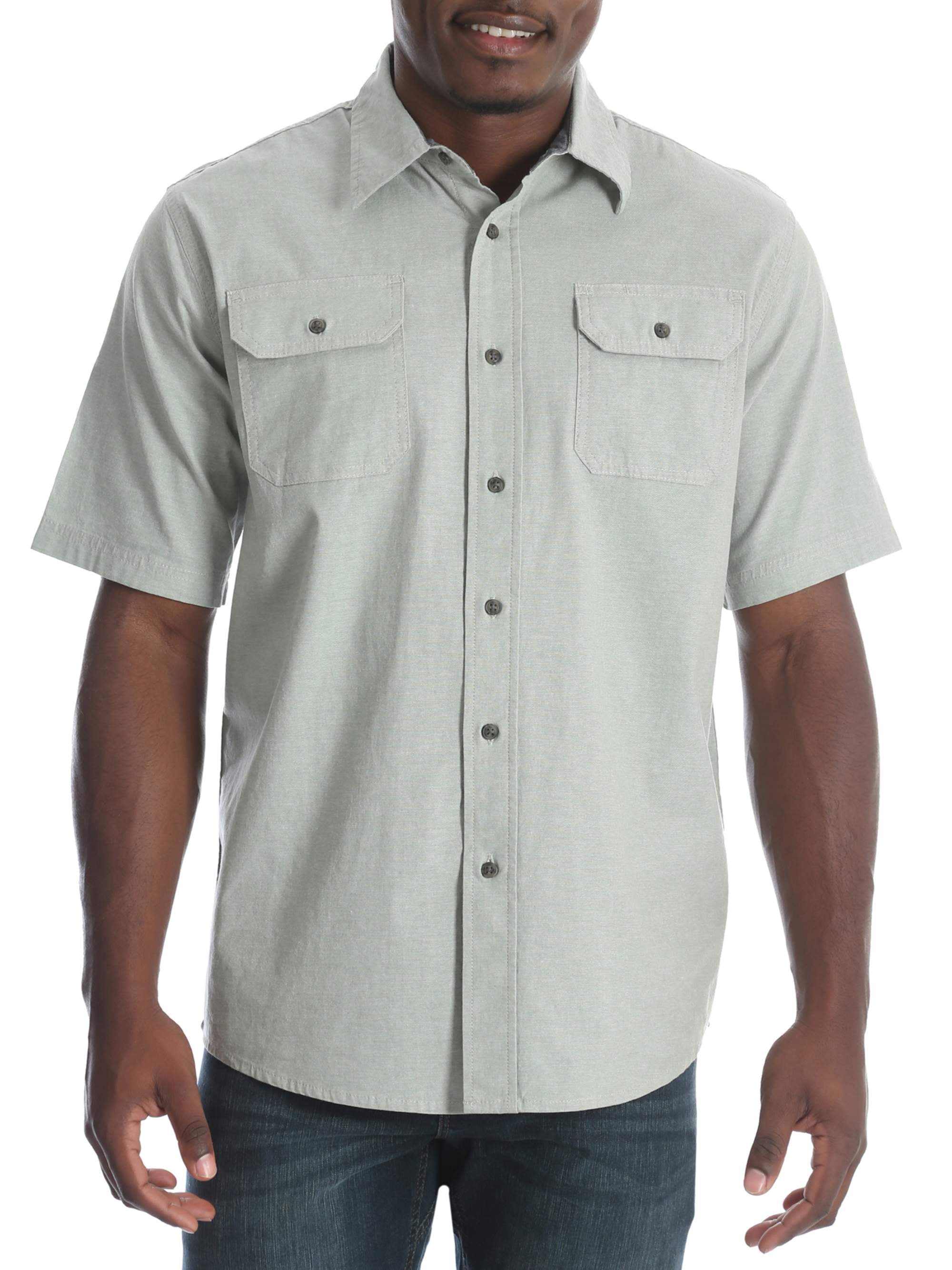 Big Men's Short Sleeve Woven Shirt - Walmart.com