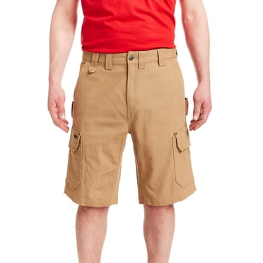 Smith's Workwear Men's Stretch Duck Carpenter Shorts - Utility Pockets & Hammer Loop