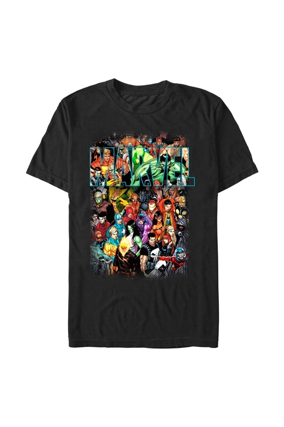Big Men's Super Hero Group Shot Graphic Tee, 2XL