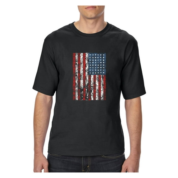 Big Men's T-Shirt - American Flag 4th of July