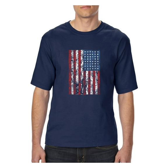 Big Men's T-Shirt - American Flag 4th of July