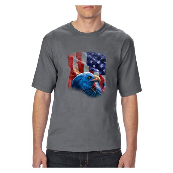 Big Men's T-Shirt - American Flag 4th of July
