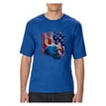 thumbnail image 1 of Big Men's T-Shirt - American Flag 4th of July, 1 of 5