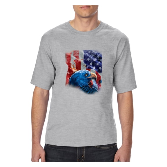 Big Men's T-Shirt - American Flag 4th of July