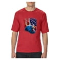 thumbnail image 1 of Big Men's T-Shirt - American Flag 4th of July, 1 of 5