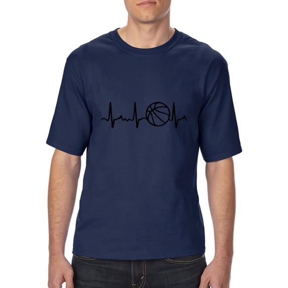 IWPF - Big Men's T-Shirt - Basketball Heartbeat