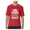 thumbnail image 1 of Big Men's T-Shirt - Birthday Gift Kings Are Born In August, 1 of 5