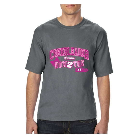 Big Men's T-Shirt - Cheerleader Bow 2 Toe