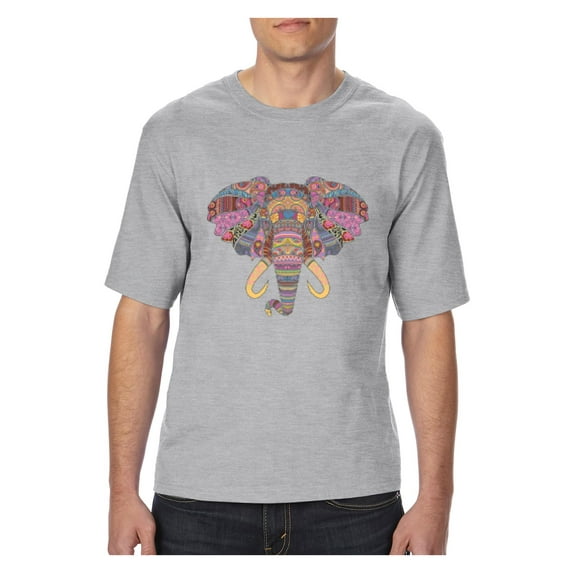 Big Men's T-Shirt - Elephant Mosaic