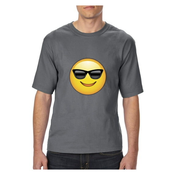 Big Men's T-Shirt - Emoji with Sunglasses