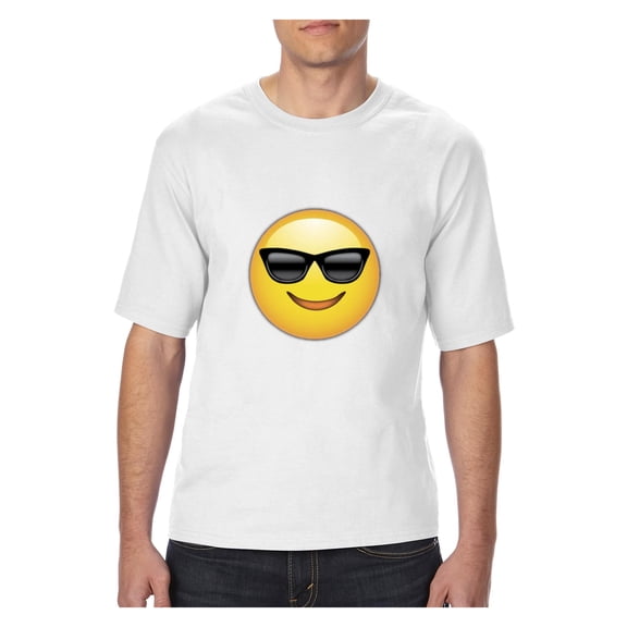 Big Men's T-Shirt - Emoji with Sunglasses
