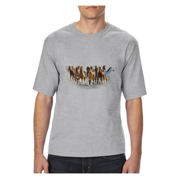 Big Men's T-Shirt - Horses Herd