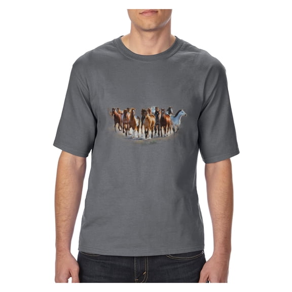 Big Men's T-Shirt - Horses Herd