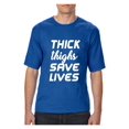 thumbnail image 1 of Big Men's T-Shirt - Thick Thighs Save Lives, 1 of 5