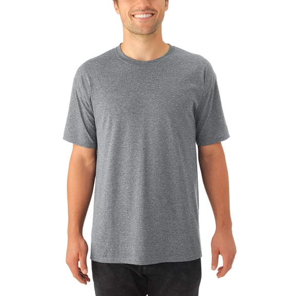 Big Men’s Tri-blend Short Sleeve Crewneck T Shirt, 2 Pack
