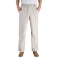 thumbnail image 1 of Big Mens Casual Pants 4x-5x Relaxed Fit Lounge Pants Straight Leg Pleated Slacks Summer Beach Trousers, 1 of 6