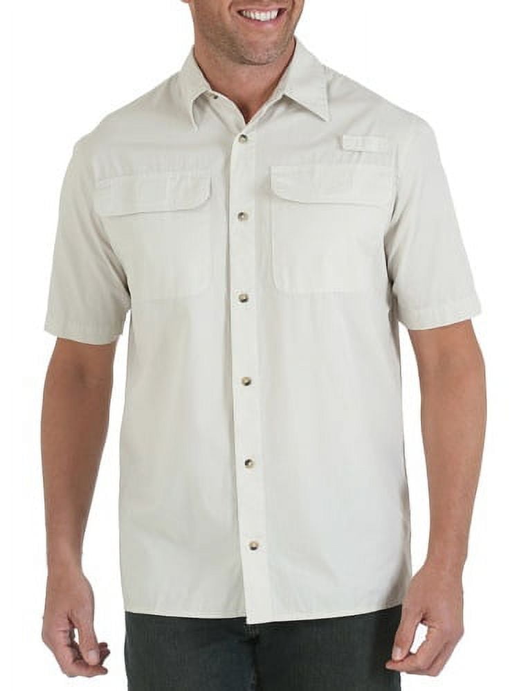 Big Mens' Short Sleeve Woven Utility Shirt - Walmart.com