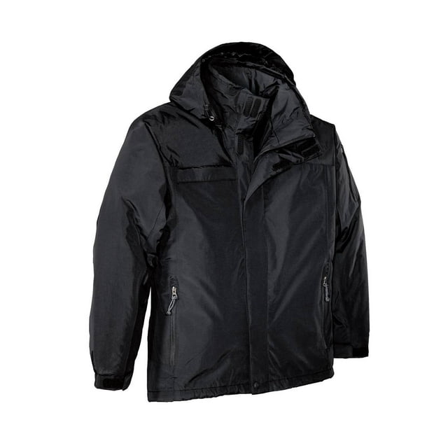Big Mens Waterproof Nootka Jacket by Port Authority, Black 3XLT