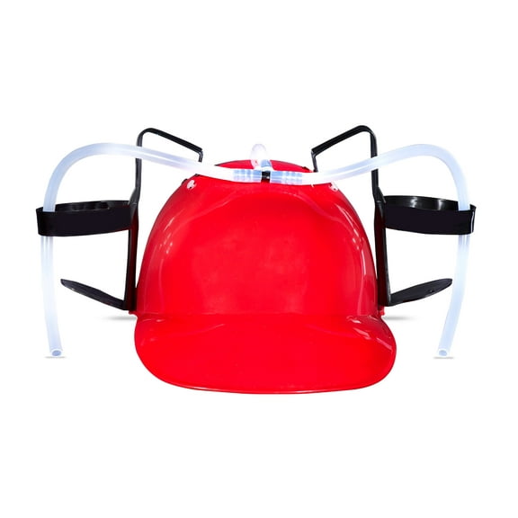 Big Mo's Toys Beer/Soda Drinking Helmet, Fun Gag Gift for Parties, Adjustable, Multicolor