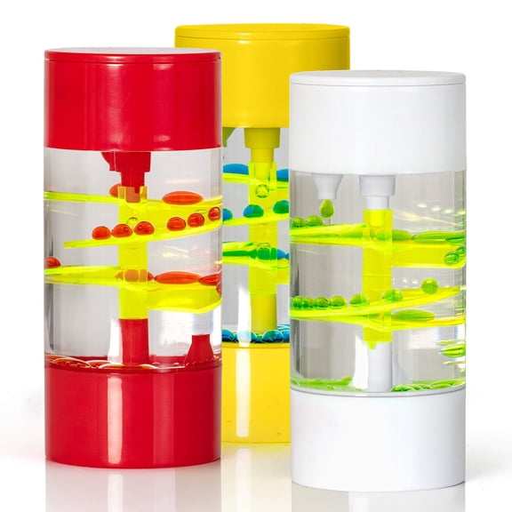 Big Mo's Toys Liquid Motion Spiral Timer Toy for Sensory Play - Relaxing Bubble Motion Autism ADHD Fidget Toy, Calming Toy, Sensory Visual Relaxation Desk Toy, One Piece (Assorted)