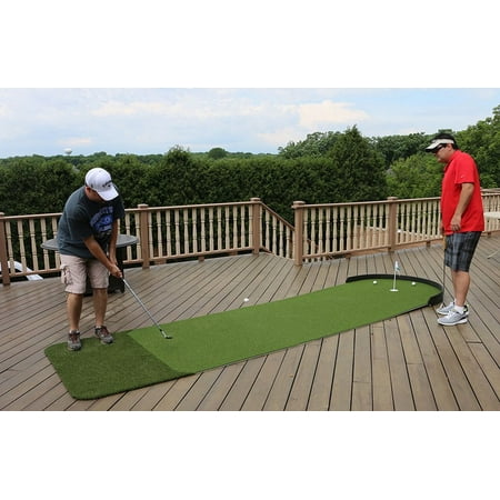 Big Moss Golf Commander V2 3'X15' Indoor/Outdoor Practice Putting Chipping Green with 1 Cup