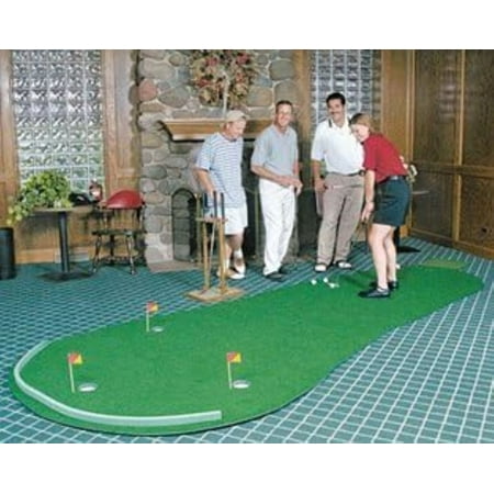 Big Moss Golf The Admiral V2 6' X 15' Practice Putting Chipping Green with 3 Cups