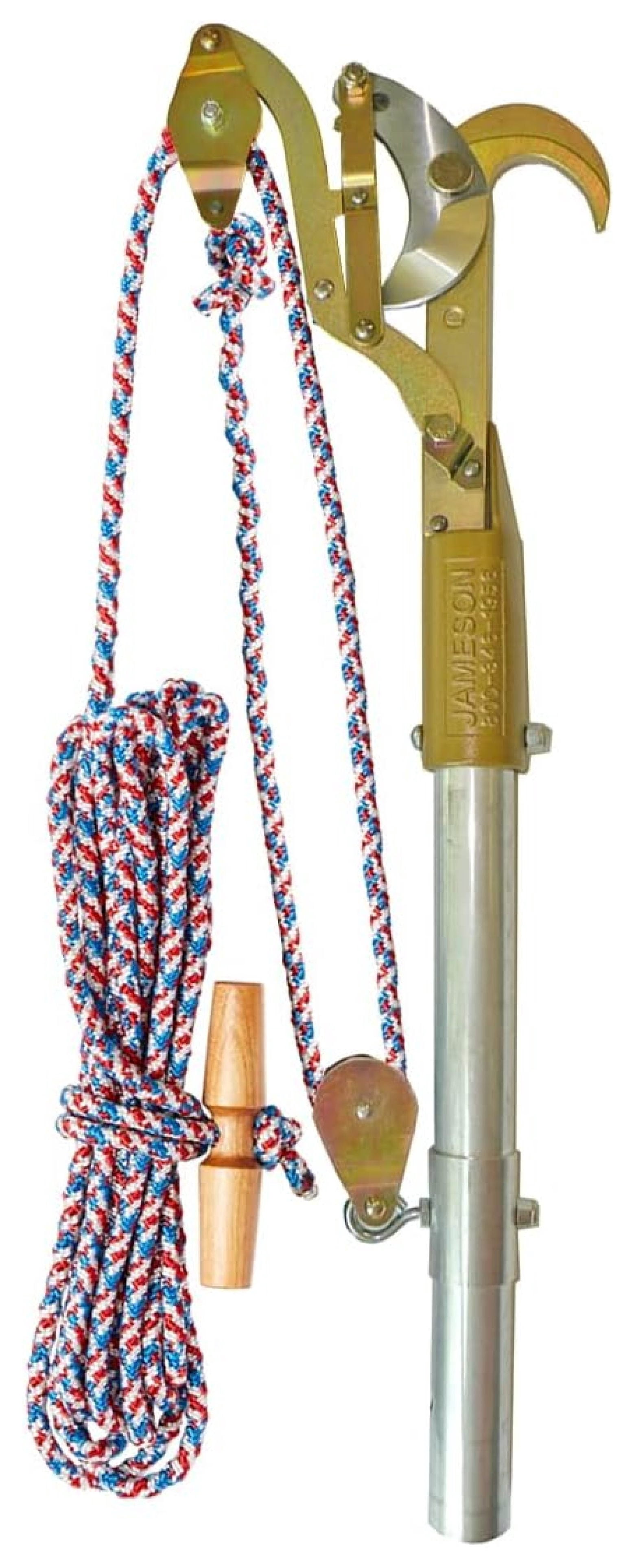 Big Mouth Double Pulley Pruner Kit with Premium 20 ft Bumpy Pruning ...