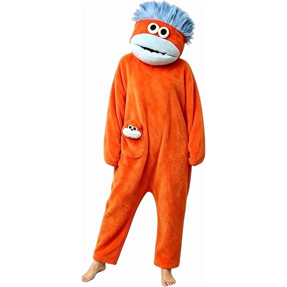 π²π°π«πΊ Big Mouth Funny Monster Onesie With Comb Hooded π·π¨π±π¨π΄π¨πΊ
