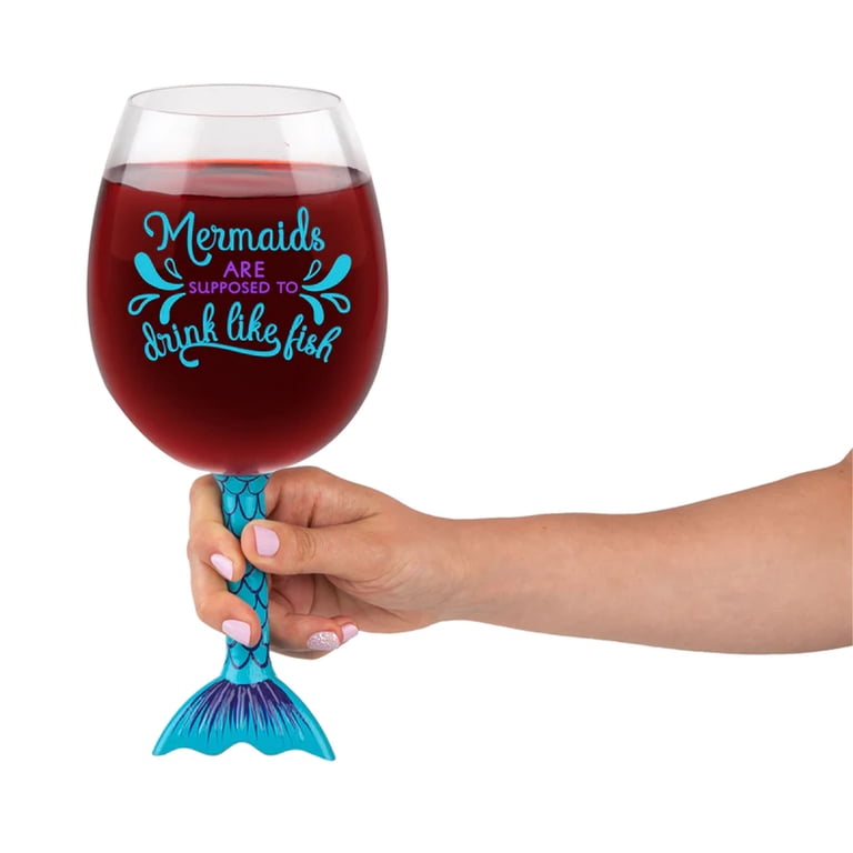 The Mermaid Tail Wine Glass