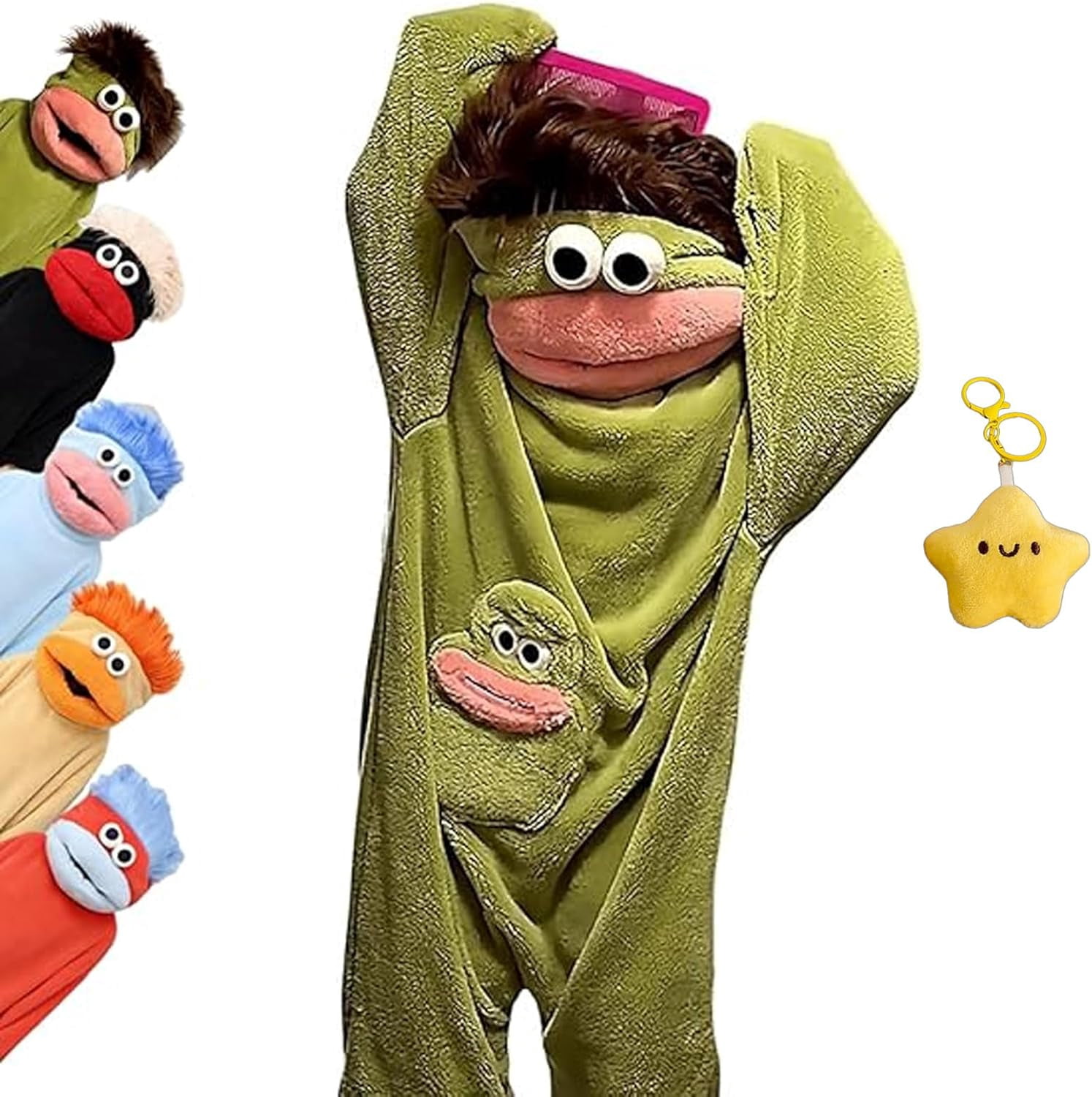 Big Mouth Monster Onesie Pajamas - Plush Coral Fleece for Women, Soft