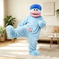 thumbnail image 1 of Big Mouth Monster Onesie Pajamas, Plush Monster Onesie, Soft Plush Loungewear, Cozy One Piece Loungewear Funny Onesie for Halloween Costumes, Halloween Pajamas & Christmas Pajamas Light Blue 120, 1 of 5