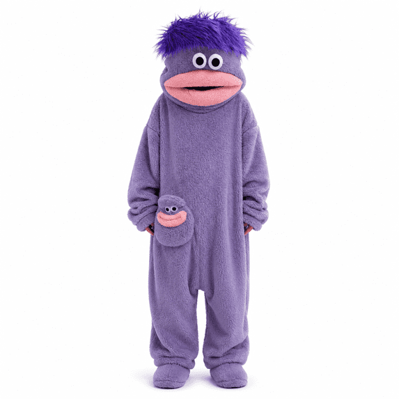 Big Mouth Monster Onesie Pajamas for Adults, Cartoon Monster Onesie Pajamas for Adults