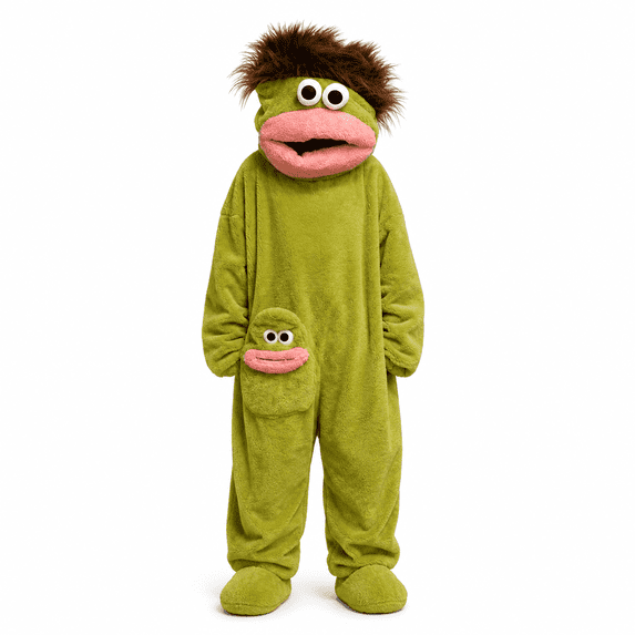 Big Mouth Monster Onesie Pajamas for Adults, Cartoon Monster Onesie Pajamas for Adults