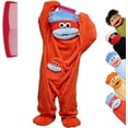 thumbnail image 1 of Big Mouth Monster Onesie Silly Monster Onesie Plush Onesie Pajamas Cozy Home Loungewear (No Shoes Included), 1 of 7