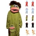 thumbnail image 1 of Big Mouth Monster Onesie Silly Monster Onesie Plush Onesie Pajamas Cozy Home Loungewear, without Shoes, Black S, 1 of 3