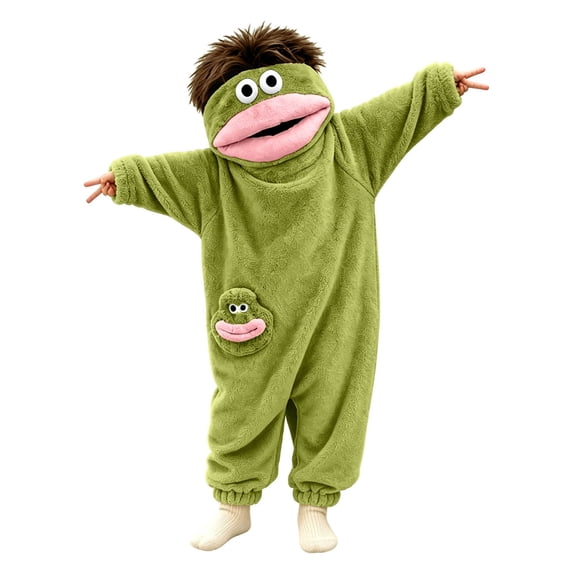 Big Mouth Monster Onesie Silly Monster Onesie Plush Onesie Pajamas Cozy Home Loungewear