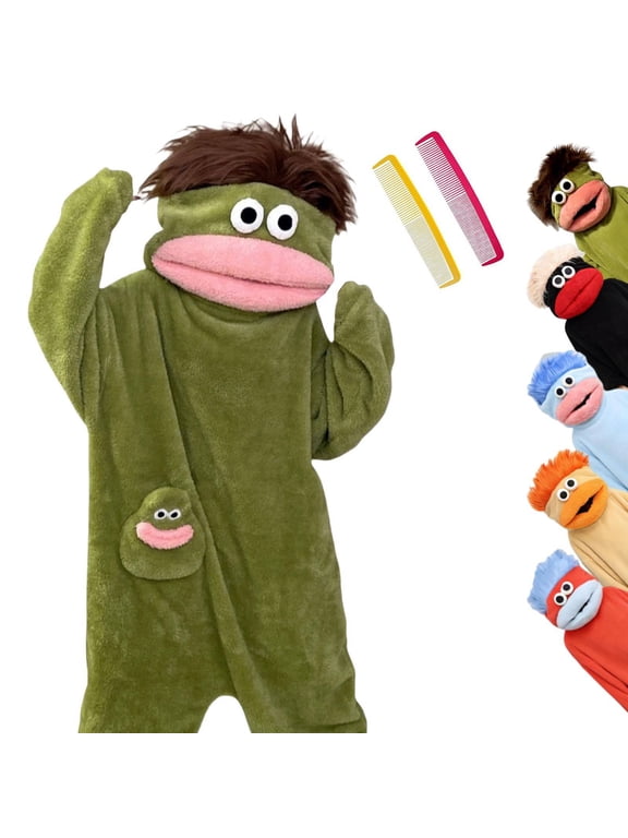 Big Mouth Onesie Silly Onesie Plush Onesie Pajamas Cozy Loungewear Funny Costume Novelty Open Mouth Design Full Zip Fleece Footless Suit