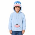 thumbnail image 1 of Big Mouth Monster Pullover Hoodies Kids Halloween Costume Flannel Hooded Sweatshirt Funny Pajamas,120, 1 of 4