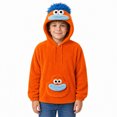thumbnail image 1 of Big Mouth Monster Pullover Hoodies Kids Halloween Costume Flannel Hooded Sweatshirt Funny Pajamas,130, 1 of 6