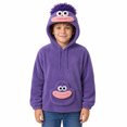 thumbnail image 1 of Big Mouth Monster Pullover Hoodies Kids Halloween Costume Flannel Hooded Sweatshirt Funny Pajamas,140, 1 of 6