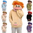 thumbnail image 1 of Big Mouth Monster Pullover Hoodies Unisex Flannel Hooded Sweatshirt - Plush Soft Cosplay Party Novelty Funny Hilarious Halloween Costume Oversized Pajamas Blanket Fleece Outfits Gifts, 1 of 4