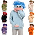 thumbnail image 1 of Big Mouth Monster Pullover Hoodies Unisex Flannel Hooded Sweatshirt - Plush Soft Cosplay Party Novelty Funny Hilarious Halloween Costume Oversized Pajamas Blanket Fleece Outfits Gifts, 1 of 4