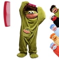 thumbnail image 1 of Big Mouth Onesie Adult, Funny Onesie, Frog Pajamas, 1 of 6