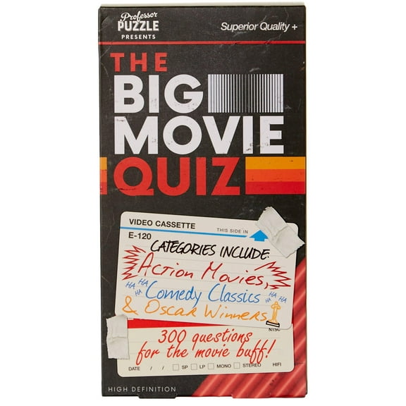Professor Puzzle The Big Movie Quiz Game One Size Black