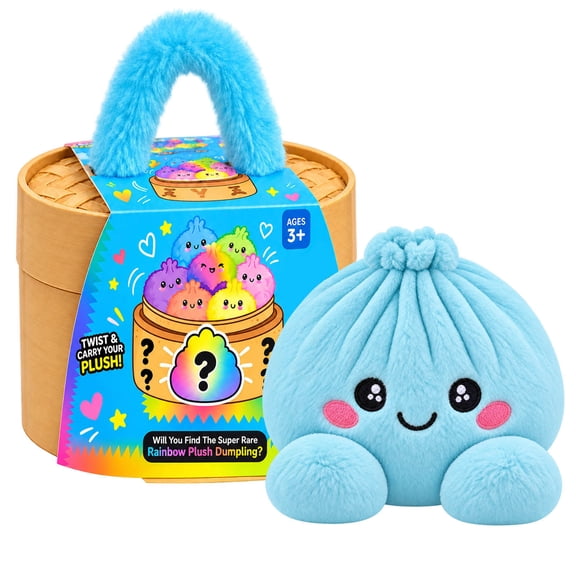 Big Mystery Dumpling Squeeze Plush, Cute Plush Stuffed Steamed Bun Squishies, Dumpling Plush Giant Dumpling Stress Ball for Adults Home Office Decor, Gift