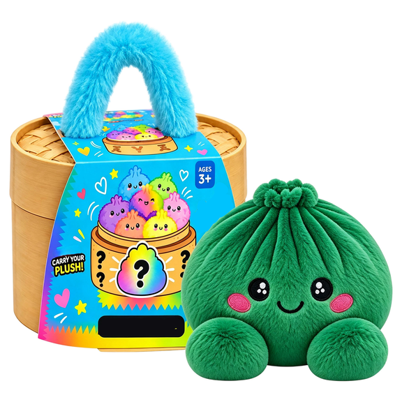 Big Mystery Dumpling Stress Ball, Cute Plush Stuffed Steamed Bun Squishies, Dumpling Plush Giant Dumpling Squeeze for Adults Home Office Decor, Gift,B11