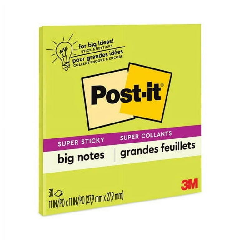 Big Notes, Unruled, 11 x 11, Green, 30 Sheets Big Notes, Unruled, 11 x 11, Green, 30 Sheets