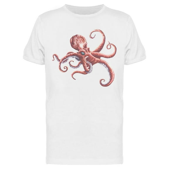 Big Octopus Graphic T-Shirt Men -Image by Shutterstock, Male 3X-Large
