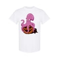 thumbnail image 1 of Big Octopus Sitting On Pumpkin T-Shirt Women -Image by Shutterstock, Female 3X-Large, 1 of 2